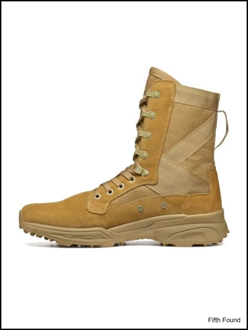 Tactical Military Combat Boots Lightweight Suede Leather Lace-Up Waterproof